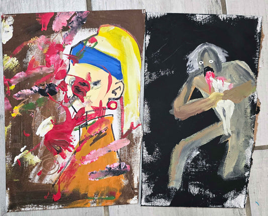 Woman And Woman Eater Painting.