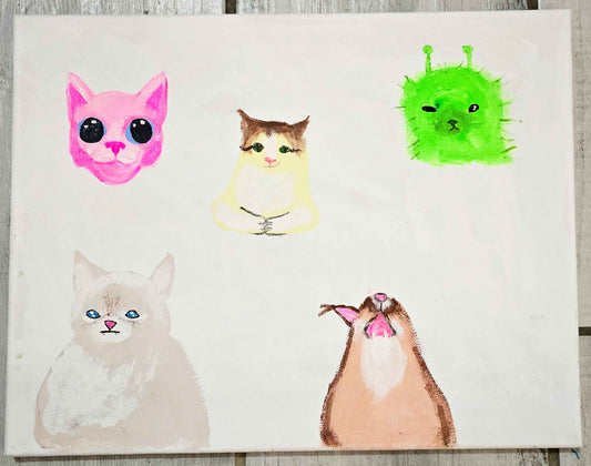 Meow And Cow Paintings