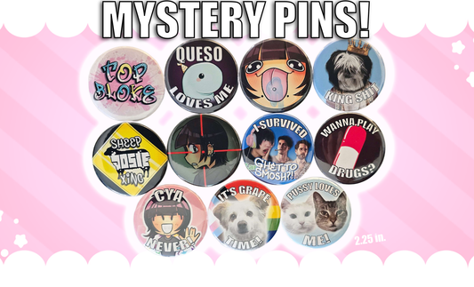 MYSTERY TIN BADGES